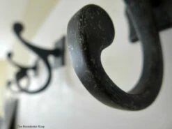 Brainerd Double Scroll Hook, Tumbled Dark Gunmetal LQ-111444 -Liberty Sale double hooks 1 19959.1660077177