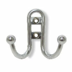 Liberty Double Robe Hook Chrome Ball End 2 1/2" X 2 7/8" LQ-B46115J-CHR-C