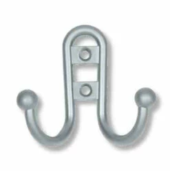 Liberty Double Robe Hook With Ball Ends Aluminum Finish LQ-B46115-AL-C
