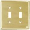 Liberty Double Switch Wall Plate Polished Solid Brass -Liberty Sale double switch wall plate in polished solid brasss lq w202bmp pl u 2 59702.1661957340