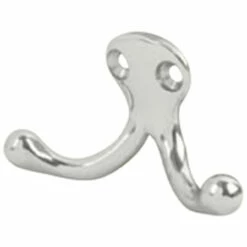 Double Wardrobe Hook - Aluminum - Ives