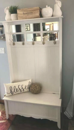 Liberty 4-3/8" Mandara Beveled Square Hook Champagne Bronze -Liberty Sale entryway bench with champagne bronze hooks 1 76989.1659982296