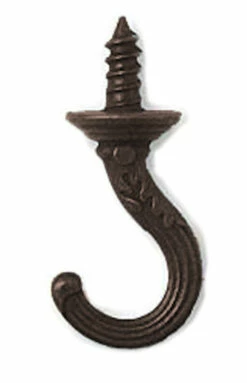 Fancy Cup Or Key Hook 1-3/4" Bronze