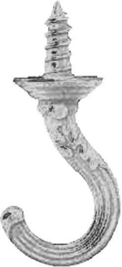 Fancy Cup Or Key Hook 1-3/4" Chrome