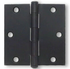 Liberty Flat Black 3-1/2" Square Corner Hinge - (HN0008C)