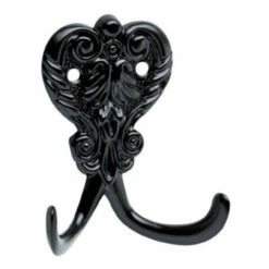 Liberty Flat Black Double Hook - 2-1/2"