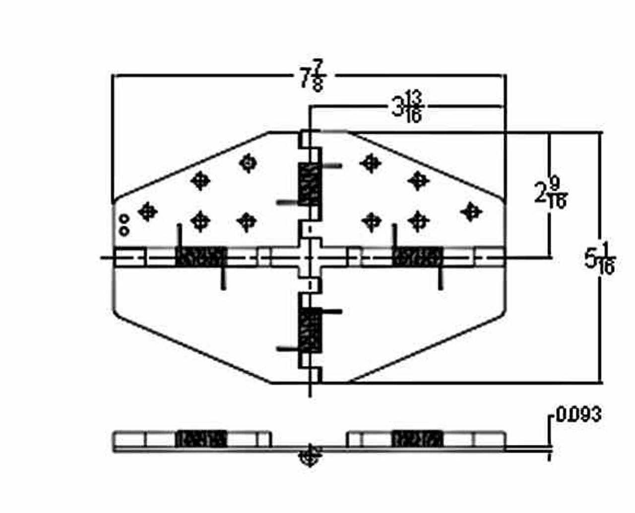 Flip Flop Table Hinge - Leaf Support - Brass 4 Flip Flop Table Hinge - Leaf Support - Brass - Image 2