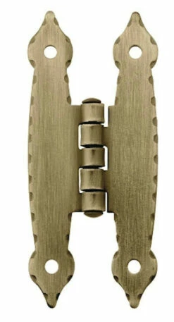 Liberty Forged Edge Surface Mount "H" Hinge For Flush Doors - Antique Brass 3-1/2"Pair (two Hinges) H09001C-AB-C