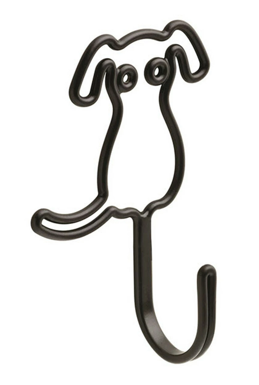 Franklin Brass Dog Shaped Wall Hook In Flat Black FBWDOG-FB-C 3 Franklin Brass Dog Shaped Wall Hook In Flat Black FBWDOG-FB-C