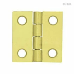 (10-Pairs) 1" Square Butt Hinge Brass Plated Pair Loose Pin