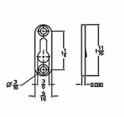 Liberty Hanger Plate - Keyhole Fastener - 10 Pack DL-C867A-ZP 5 Liberty Hanger Plate - Keyhole Fastener - 10 Pack DL-C867A-ZP -Liberty Sale hanger plate keyhole fastener 10 pack dl c867a zp 3 82542.1660146568