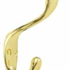 Heavy Coat Hook - 3-1/2" - Brass Plated -Liberty Sale heavy coat hook 3 1 2 brass plated h21 p2699 1bp 17 04560.1660139338