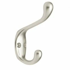 Heavy Coat Hook - 3-1/2" - Satin Nickel