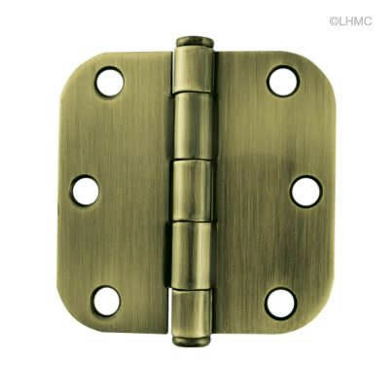 Liberty Hinge, 3" 5/8" Radius Round Corner, Antique Brass LQ-HN0010G-AB-U 4 Liberty Hinge, 3" 5/8" Radius Round Corner, Antique Brass LQ-HN0010G-AB-U - Image 2