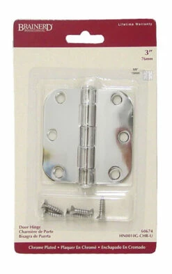 Liberty Hinge, 3" 5/8" Radius Round Corner, Polished Chrome LQ-HN0010G-CHR-U