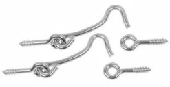 Liberty Hook And Eye Set Of 2 Per Pack 2-1/2" Screens And Doors Zinc Plated LQ-B25212G-ZP-U