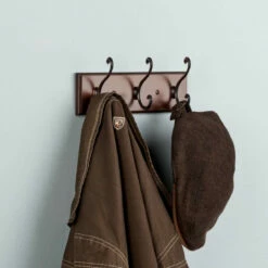 (8 Pack) 9.5" Rails With 3 Scroll Hooks Bark & Oil-Rubbed Bronze 5 (8 Pack) 9.5" Rails With 3 Scroll Hooks Bark & Oil-Rubbed Bronze -Liberty Sale hook rail scroll hooks oil rubbed bronze 1 04802.1660141931