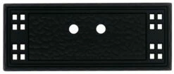 Liberty Horizontal Textured Backplate - Mission Black - 3 1/4"