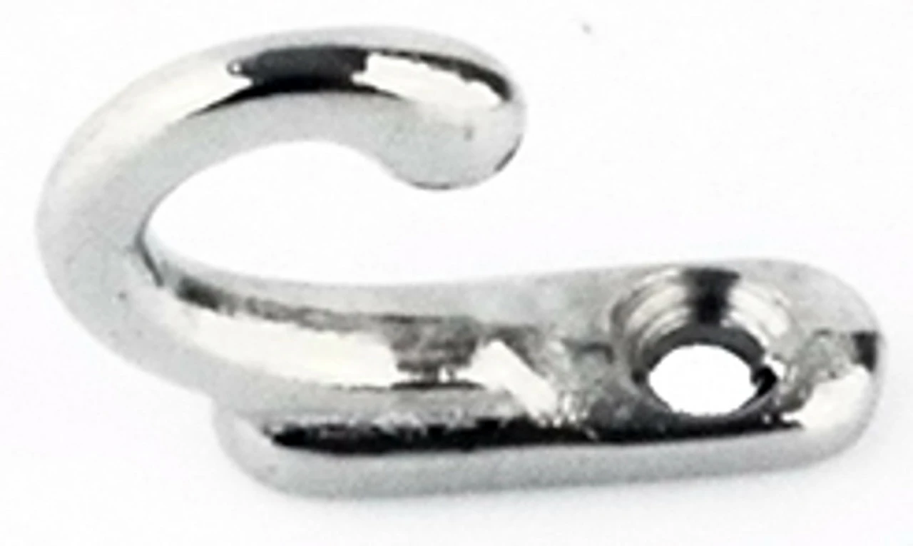 (10 Pack) Jewelry Box Hook Or Key Hanger With Screw Chrome 3 (10 Pack) Jewelry Box Hook Or Key Hanger With Screw Chrome