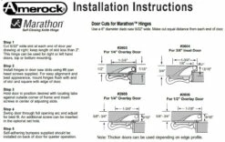 Marathon Brass Plated Amerock Self-Latching Knife Hinge For 1/2" Overlay HAM-CM2606-3 -Liberty Sale knife hinge installation instructions 5 20108.1659465328