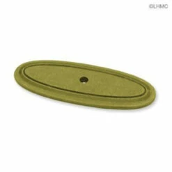 Liberty Knob Backplate - Antique Lancaster - Oval LQ-P30072-ALN-A