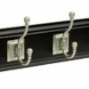 Liberty Franklin Brass 26.51-in Black Rail With 5 Coat And Hat Hooks 1 Liberty Franklin Brass 26.51-in Black Rail With 5 Coat And Hat Hooks -Liberty Sale large coat and hat hook rail 5 28374.1660141776