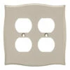 Liberty Llylah Double Duplex Wall Plate - Vintage Nickel (144059) -Liberty Sale llylah double duplex wall plate vintage nickel 144059 2 22686.1661957054