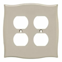 Liberty Llylah Double Duplex Wall Plate - Vintage Nickel (144059)