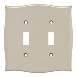 Liberty Llylah Double Switch Plate - Vintage Nickel (144041)