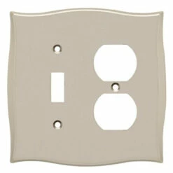 Liberty Llylah Single Switch/Duplex Wall Plate - Vintage Nickel (144047)
