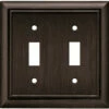 Liberty - Architectural Decorative Double Switch Plate - Venetian Bronze - W10085-VBR-U -Liberty Sale lq w10085 vbr u 1 55125.1661883174