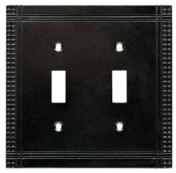 Mission Soft Iron Double Toggle Wall Plate - W32744-SI-U662669