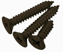 Amerock Mixed Bag 24 - #5 X 5/8" And 36 - #4 X 1/2" Flat Head Antique Brass Screws Bag Of 60