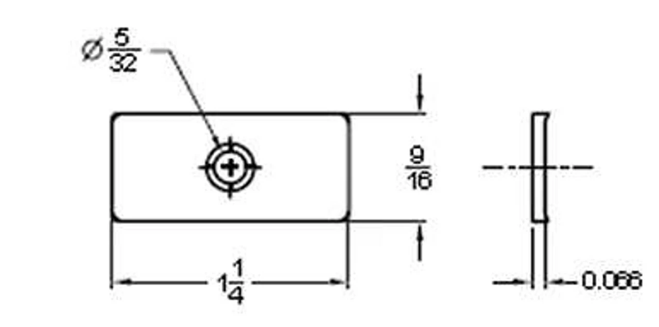 Liberty Narrow Strike Plate - Unichrome - 1 1/4" C1042-3215ZP 4 Liberty Narrow Strike Plate - Unichrome - 1 1/4" C1042-3215ZP - Image 2
