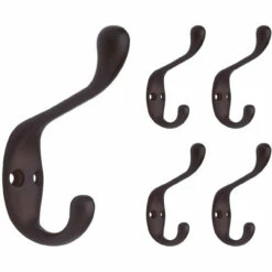 Liberty (5 PACK) Oil Rubbed Bronze Hooks - 3 3/4"