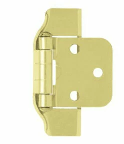 Liberty Pair 1/2" Overlay - Partial Wraparound Hinge - Brass LQ-H01915C-BP-O