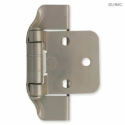 Liberty Pair 1/2" Overlay Semi-Wrap Satin Nickel Hinges L-H01915C-SN-O