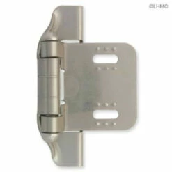 Liberty Pair 1/4" Overlay Satin Nickel Hinge Semi-Wrap Self Closing L-H01911C-SN-O