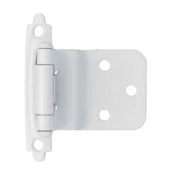 Liberty Pair 3/8" Inset /Offset Bright White Self Closing Hinges L-H0104AC-W-02