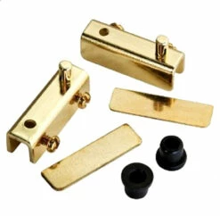 Liberty Pair Brass Glass Door Hinges With Spacers L-H1691A-BP-C