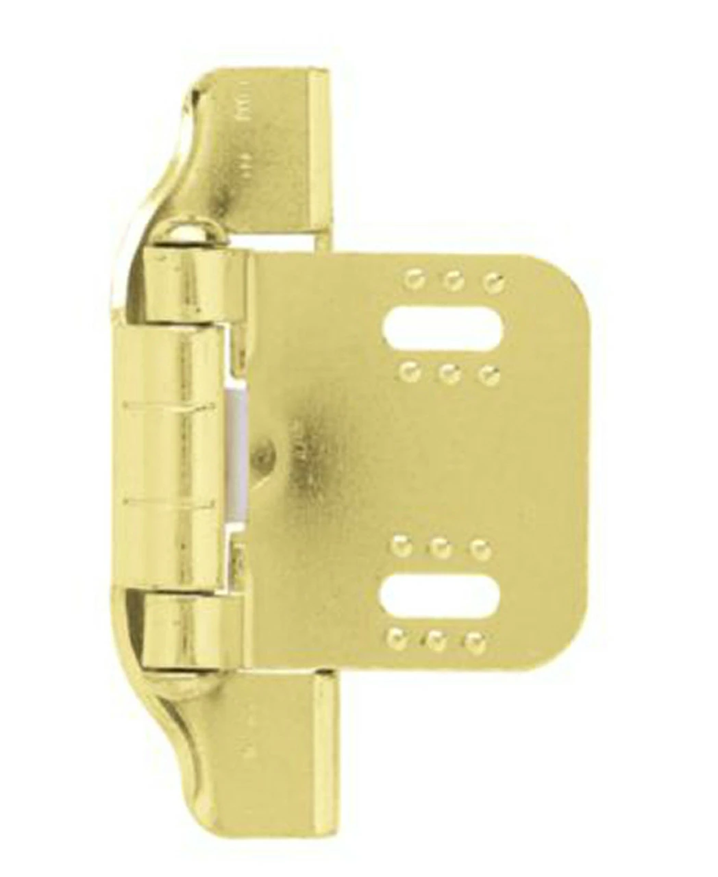 Liberty Pair Bright Brass Plated Hinges 1/4" Overlay Semi-Wrap L-H01911C-BP-O 3 Liberty Pair Bright Brass Plated Hinges 1/4" Overlay Semi-Wrap L-H01911C-BP-O