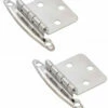 Pair Chrome Free-Swing Hinges With Screws & Door Bumpers H01010V-CHR-O2 -Liberty Sale pair chrome free swing hinges with screws door bumpers h01010v chr o2 2 25877.1659385524