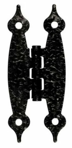 Pair Hinges - Hammered Black - Flush 3 1/2" H17-H526BLKPR