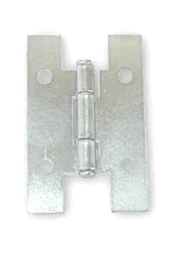 Pair Of Utility "H" Hinges - Unichrome - 2-1/2" With Screws H14-C870CHR-PR