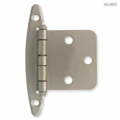 Liberty Pair Variable Overlay Free Swing Satin Nickel Hinges L-H01010C-SN-O