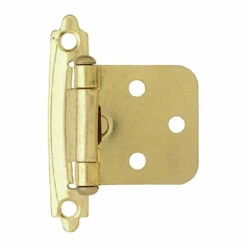 Liberty Pair Variable Overlay Self Closing Bright Brass Hinges L-H0103BV-BP-O
