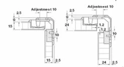 Pie Cut Corner Hinge HR-22877-000 -Liberty Sale pie cut corner hinge 3 97236.1659457186