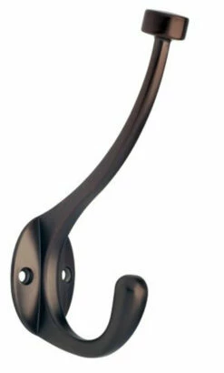 Pilltop Two Prong Coat Hook In Venetian Bronze B45006P-VBR-C