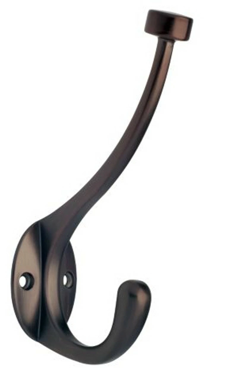 Pilltop Two Prong Coat Hook In Venetian Bronze B45006P-VBR-C 3 Pilltop Two Prong Coat Hook In Venetian Bronze B45006P-VBR-C