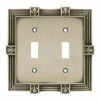 Liberty Pineapple Double Switch Plate - Brushed Satin Pewter (64460) -Liberty Sale pineapple double switch plate brushed satin pewter 64460 1 72461.1661956778